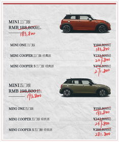 寶馬MINI全系車型價格下調，今日起正式生效，配件銷售同步優化